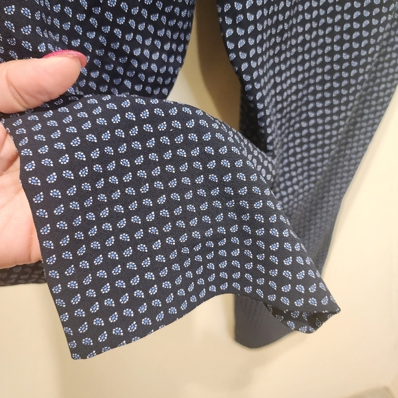 Talbots Women's Drawnstring Casual Navy and white pants size Sp - Picture 10 of 13